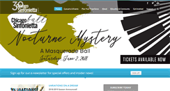 Desktop Screenshot of chicagosinfonietta.org